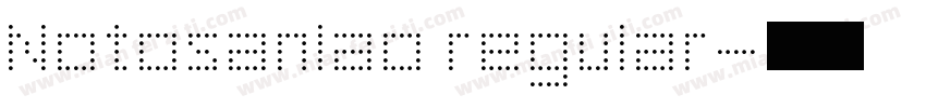 Notosanlao regular字体转换